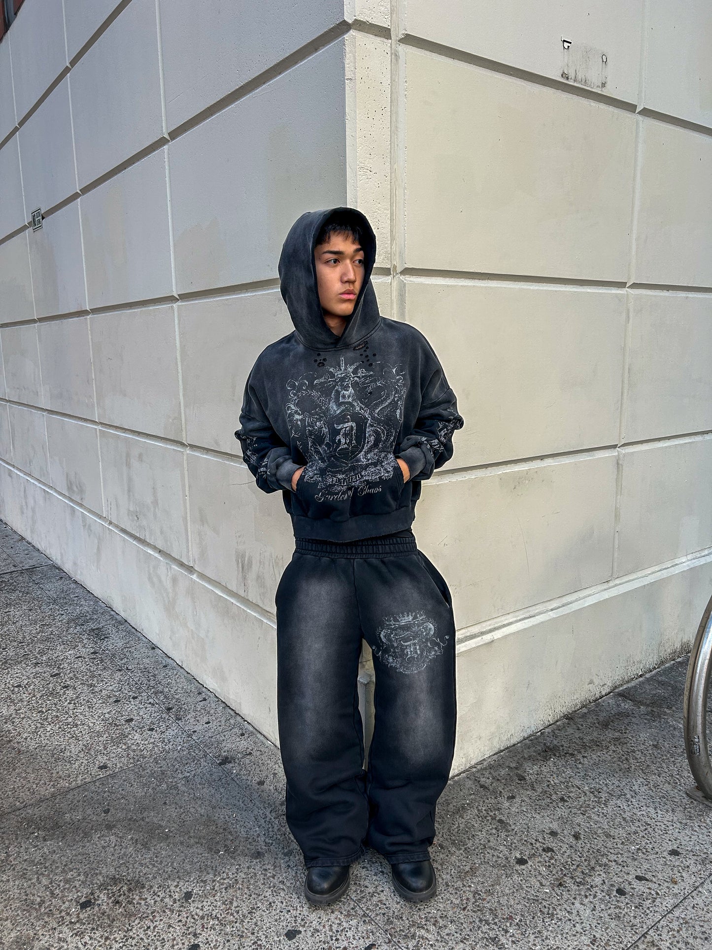 BLACK CHAOS HOODIE