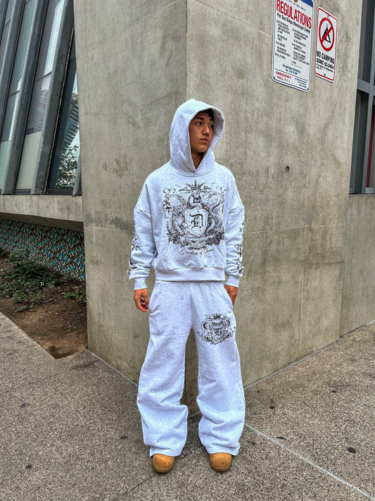 WHITE CHAOS HOODIE